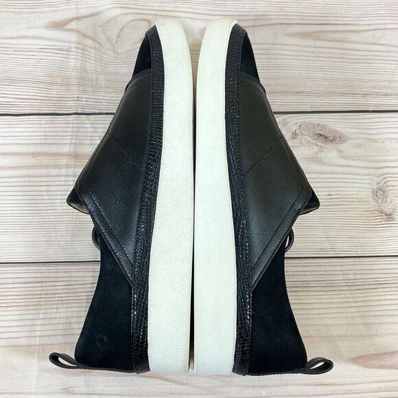 Vionic ZINAH Slip On Sneaker Womens 8 Black Leather Suede Casual Orthotic Shoes - Picture 8 of 15